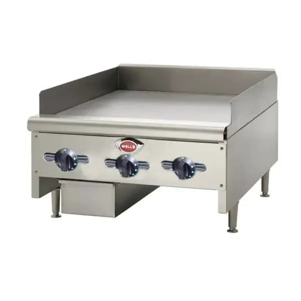 Wells HDTG-6030G Heavy Duty 150,000 BTU Thermostatic Control Gas Griddle 60"W