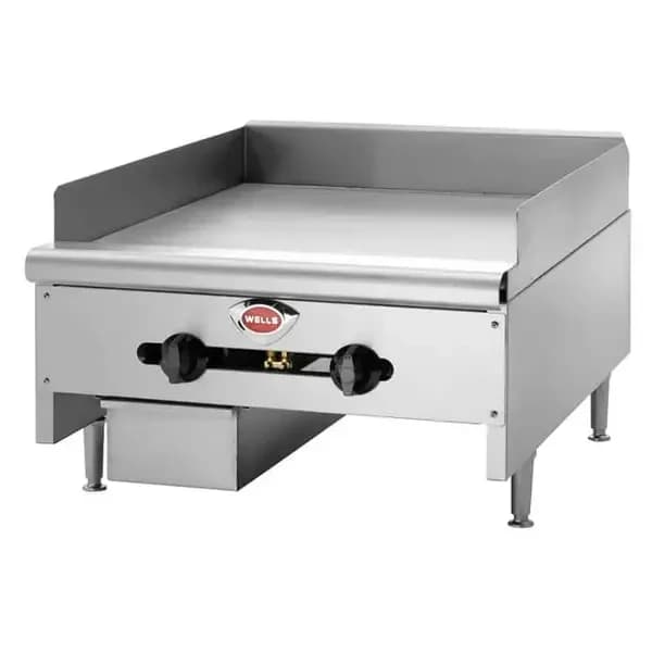 Wells HDG-3630G Heavy Duty 90,000 BTU Manual Control Gas Griddle 36"W