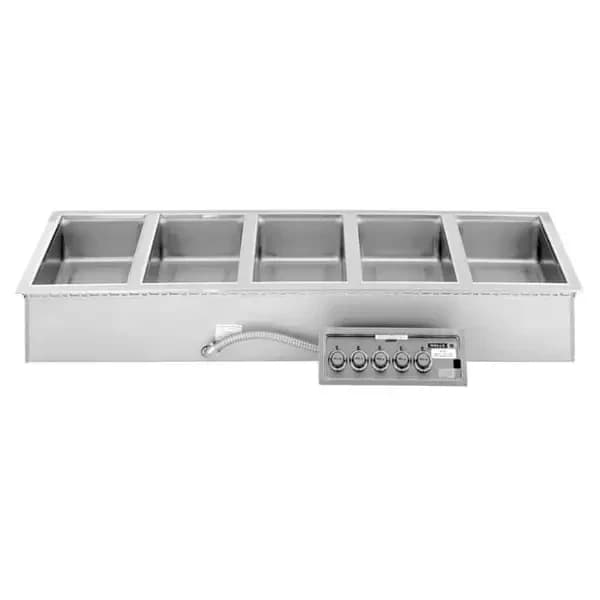 Wells MOD-500TDM 208/240V Drop-In 5-Well Warmer with Drain Manifold — view 2