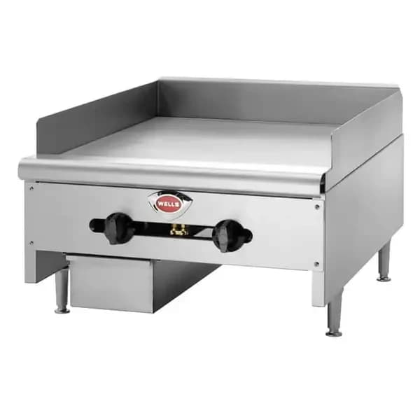 Wells HDG-6030G Heavy Duty 150,000 BTU Manual Control Gas Griddle 60"W