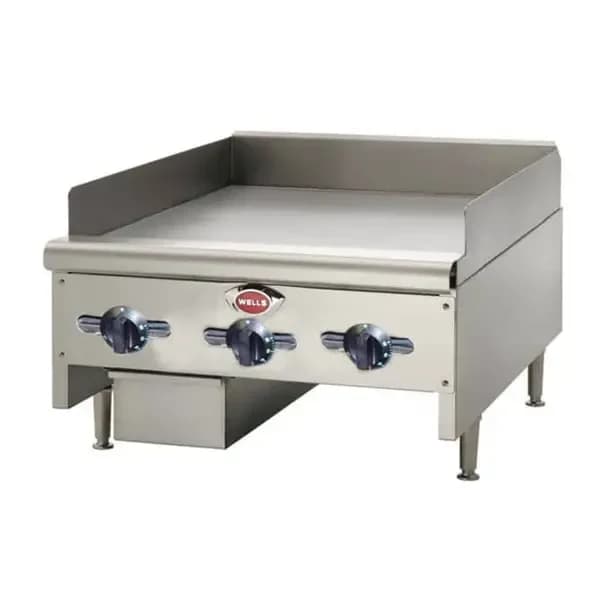 Wells HDTG-4830G Heavy Duty 120,000 BTU Thermostatic Control Gas Griddle 48"W