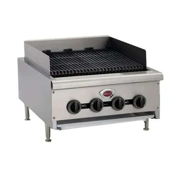 Wells HDCB-1230G Heavy Duty 40,000 BTU Radiant Gas Charbroiler 14"W
