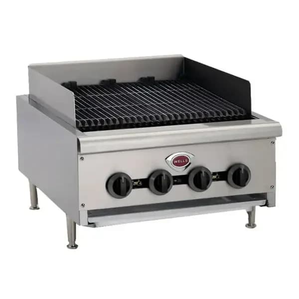 Wells HDCB-3630G Heavy Duty 120,000 BTU Radiant Gas Charbroiler 36"W