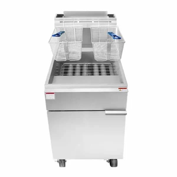 Atosa ATFS-75 Liquid Propane 75 lb. Floor Fryer 150,000 BTU